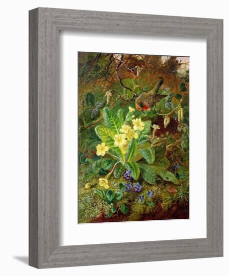 Primrose and Robin-William John Wainwright-Framed Giclee Print