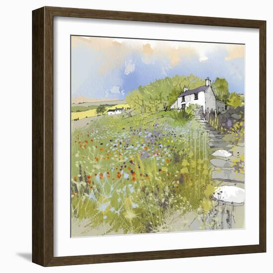 Primrose Cottage-Ken Hurd-Framed Giclee Print