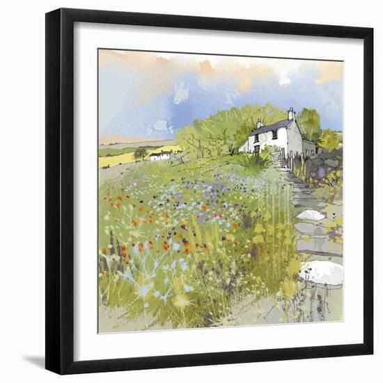 Primrose Cottage-Ken Hurd-Framed Giclee Print