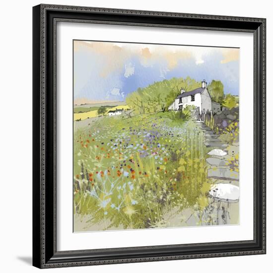 Primrose Cottage-Ken Hurd-Framed Giclee Print