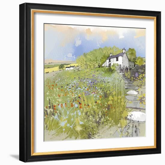 Primrose Cottage-Ken Hurd-Framed Giclee Print