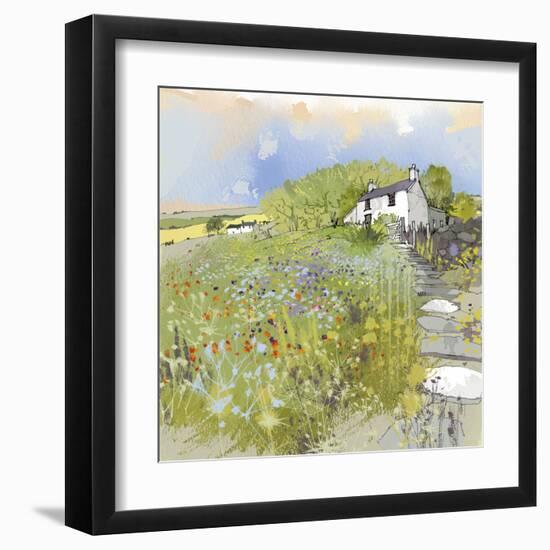 Primrose Cottage-Ken Hurd-Framed Giclee Print