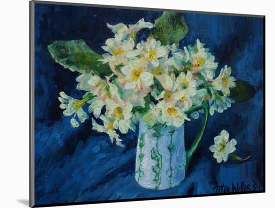 Primroses 2021 (oil)-Tilly Willis-Mounted Giclee Print