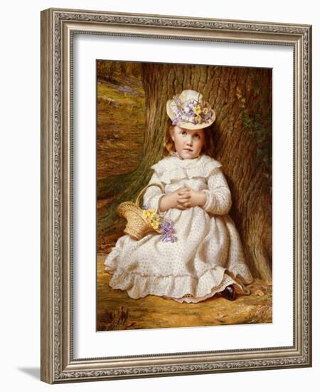 Primroses and Bluebells-Samuel Sidley-Framed Giclee Print