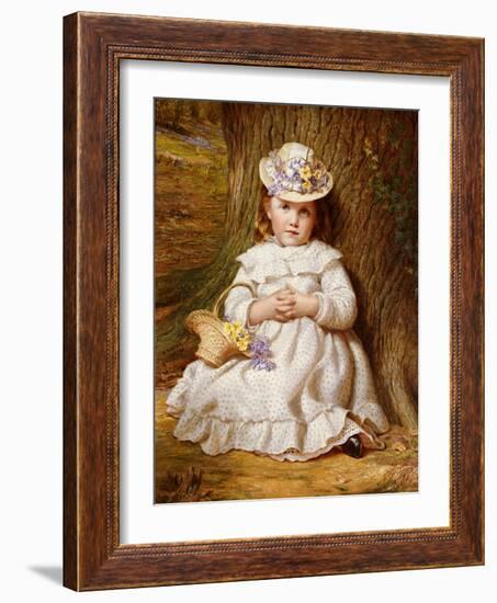 Primroses and Bluebells-Samuel Sidley-Framed Giclee Print