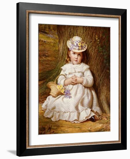 Primroses and Bluebells-Samuel Sidley-Framed Giclee Print