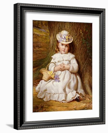 Primroses and Bluebells-Samuel Sidley-Framed Giclee Print