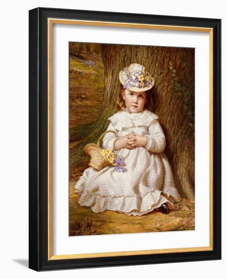 Primroses and Bluebells-Samuel Sidley-Framed Giclee Print