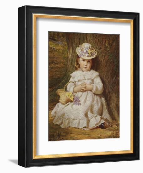 Primroses and Bluebells-Samuel Sidley-Framed Giclee Print