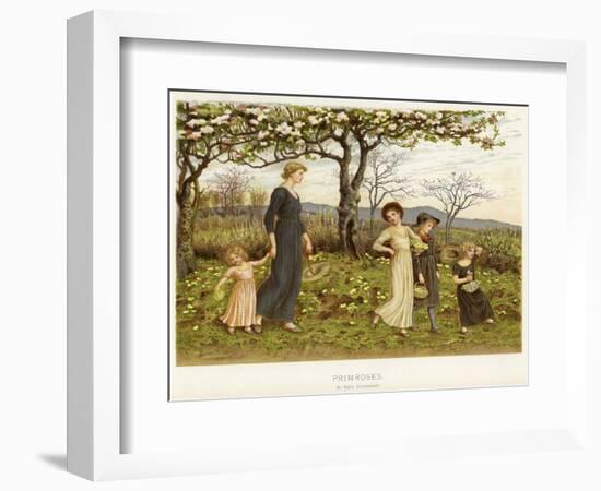 Primroses-Kate Greenaway-Framed Giclee Print