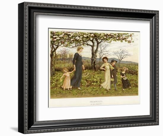 Primroses-Kate Greenaway-Framed Giclee Print