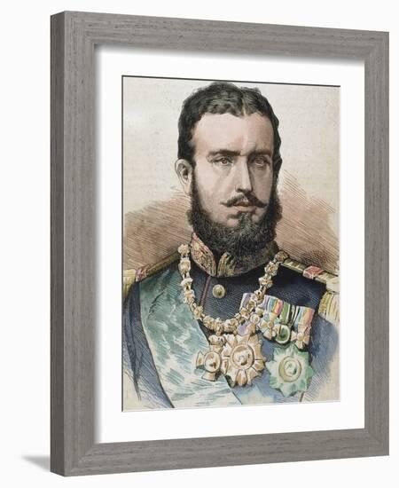 Prince (1866-81) and King of Romania (1881-1914) by A. Carretero-Prisma Archivo-Framed Photographic Print