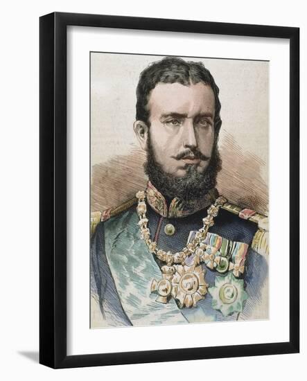 Prince (1866-81) and King of Romania (1881-1914) by A. Carretero-Prisma Archivo-Framed Photographic Print