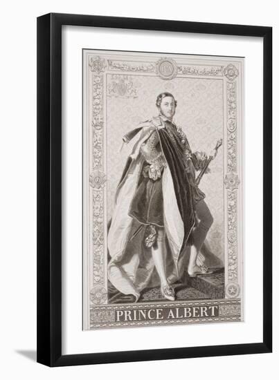 Prince Albert (1819-61) from 'Illustrations of English and Scottish History' Volume II-Franz Xaver Winterhalter-Framed Giclee Print