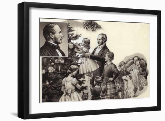 Prince Albert and the Royal Christmas Tree-Pat Nicolle-Framed Giclee Print