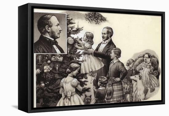 Prince Albert and the Royal Christmas Tree-Pat Nicolle-Framed Premier Image Canvas