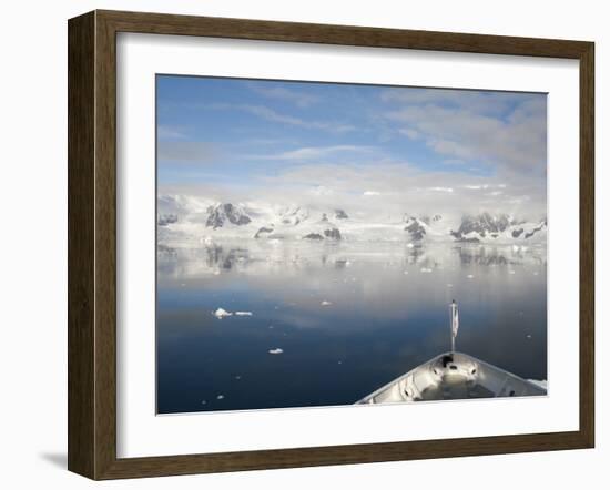 Prince Albert Ii Sailing Into Paradise Harbor, Antarctic Peninsula, Antarctica-Cindy Miller Hopkins-Framed Photographic Print