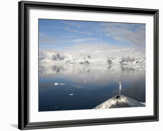 Prince Albert Ii Sailing Into Paradise Harbor, Antarctic Peninsula, Antarctica-Cindy Miller Hopkins-Framed Photographic Print