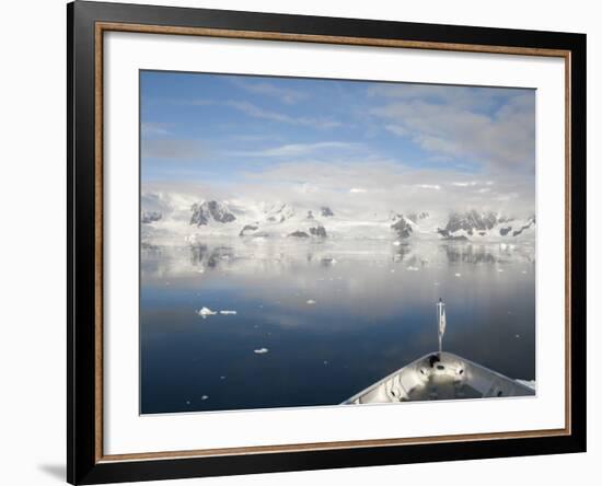 Prince Albert Ii Sailing Into Paradise Harbor, Antarctic Peninsula, Antarctica-Cindy Miller Hopkins-Framed Photographic Print