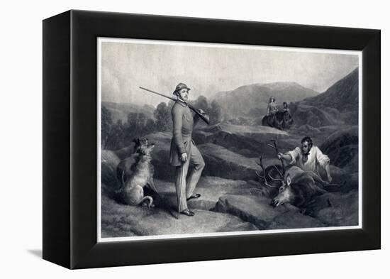 Prince Albert Stag Hunting, Mid-19th Century-Edwin Henry Landseer-Framed Premier Image Canvas