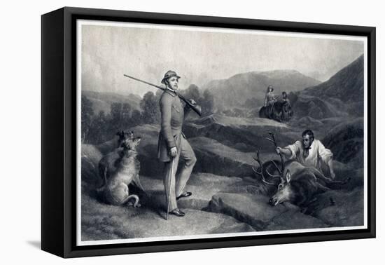 Prince Albert Stag Hunting, Mid-19th Century-Edwin Henry Landseer-Framed Premier Image Canvas
