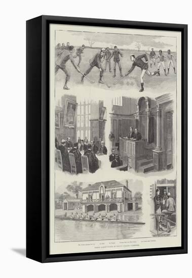 Prince Albert Victor at Trinity College, Cambridge-null-Framed Premier Image Canvas