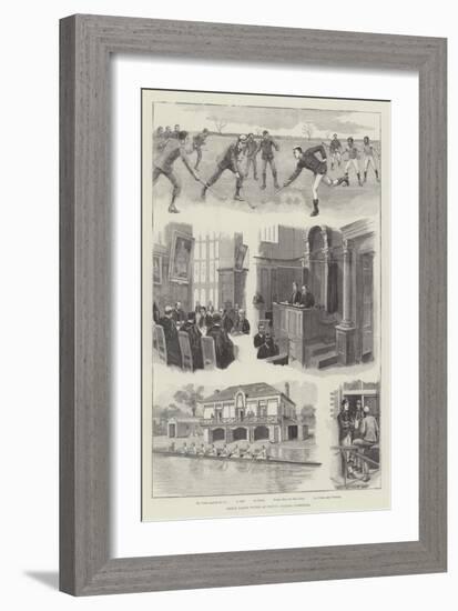 Prince Albert Victor at Trinity College, Cambridge-null-Framed Giclee Print