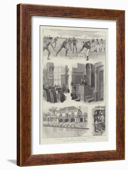 Prince Albert Victor at Trinity College, Cambridge-null-Framed Giclee Print