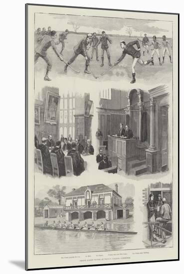 Prince Albert Victor at Trinity College, Cambridge-null-Mounted Giclee Print