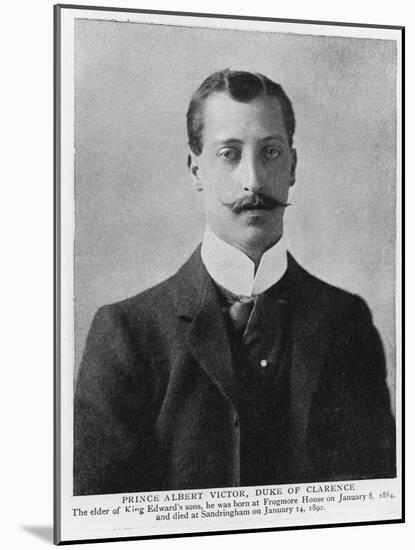 Prince Albert Victor, Duke of Clarence and Avondale-null-Mounted Giclee Print