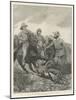 Prince Albert Victor in India, Hunting Black Buck with Cheetah at Hyderabad-Richard Caton Woodville II-Mounted Giclee Print