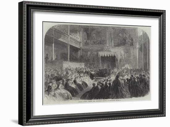 Prince Alfred Opening the Industrial Museum at Edinburgh-null-Framed Giclee Print