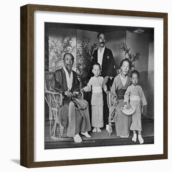 Prince and Princess Ito of Japan and their Family, 1909-Herbert Ponting-Framed Giclee Print