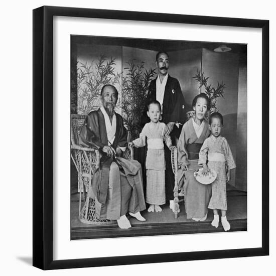 Prince and Princess Ito of Japan and their Family, 1909-Herbert Ponting-Framed Giclee Print