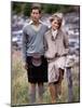 Prince and Princess of Wales at Bridge of Dee, Balmoral August 1981-null-Mounted Photographic Print