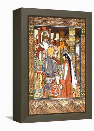 Prince and Princess-Ivan Bilibin-Framed Stretched Canvas