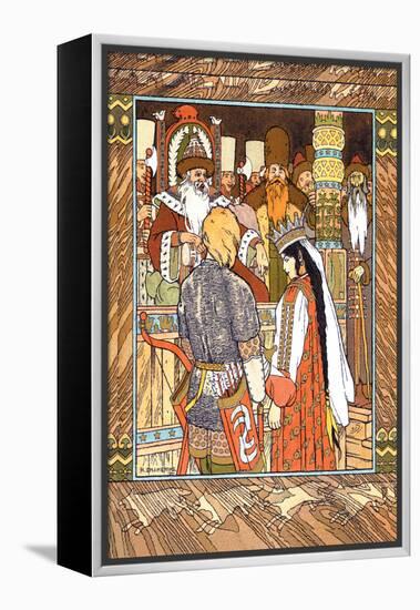 Prince and Princess-Ivan Bilibin-Framed Stretched Canvas