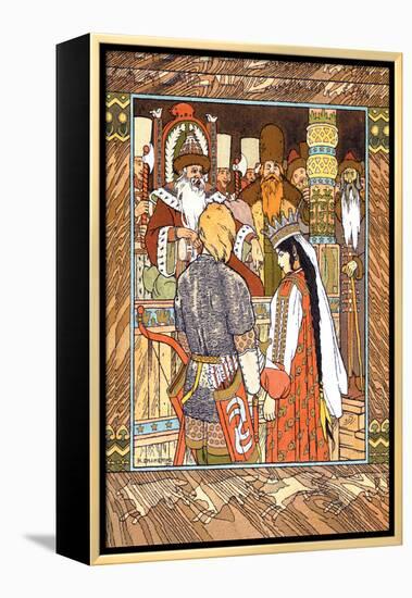 Prince and Princess-Ivan Bilibin-Framed Stretched Canvas