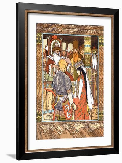 Prince and Princess-Ivan Bilibin-Framed Art Print