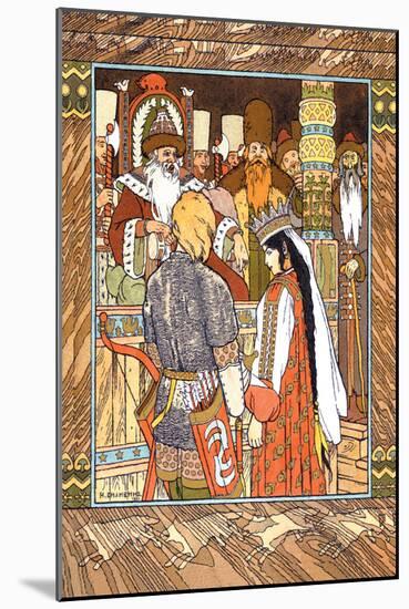 Prince and Princess-Ivan Bilibin-Mounted Art Print