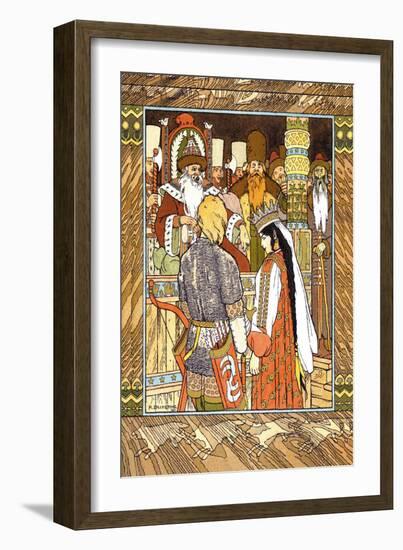 Prince and Princess-Ivan Bilibin-Framed Art Print