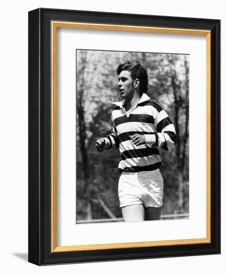 Prince Andrew Playing Rugby in Canada May 1977-null-Framed Photographic Print