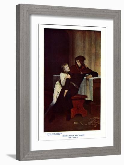 Prince Arthur and Hubert, 19th Century-William Frederick Yeames-Framed Giclee Print