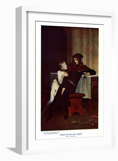 Prince Arthur and Hubert, 19th Century-William Frederick Yeames-Framed Giclee Print
