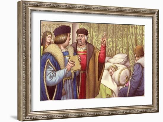 Prince Arthur Dies Shortly after His Marriage to Catherine of Aragon-Pat Nicolle-Framed Giclee Print