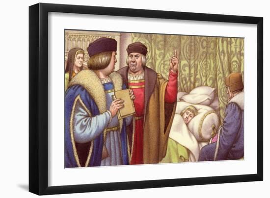 Prince Arthur Dies Shortly after His Marriage to Catherine of Aragon-Pat Nicolle-Framed Giclee Print