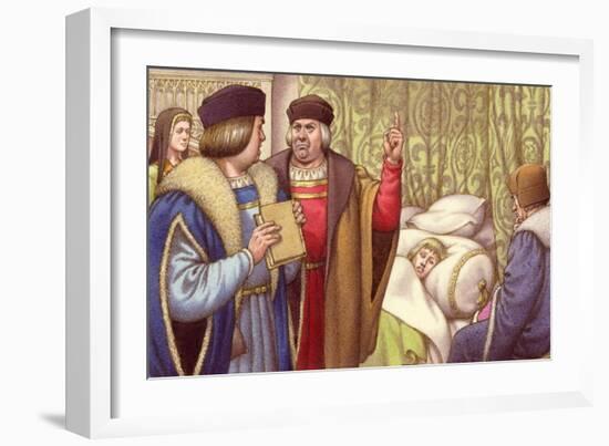 Prince Arthur Dies Shortly after His Marriage to Catherine of Aragon-Pat Nicolle-Framed Giclee Print