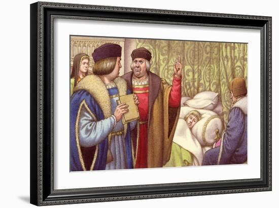 Prince Arthur Dies Shortly after His Marriage to Catherine of Aragon-Pat Nicolle-Framed Giclee Print