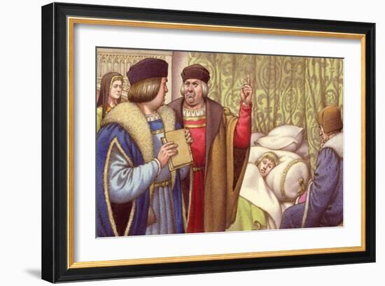 Prince Arthur Dies Shortly after His Marriage to Catherine of Aragon-Pat Nicolle-Framed Giclee Print