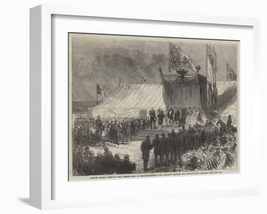 Prince Arthur Opening the Albert Park at Middlesborough-Charles Robinson-Framed Giclee Print